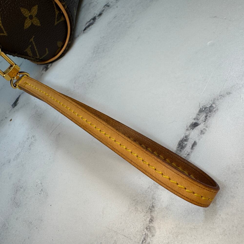 Louis Vuitton Mini Ellipse Vintage Bag Monogram canvas LV Wristlet Clutch Rare - Picture 13 of 16